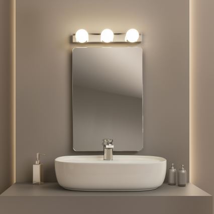 Brilagi - HOLLYWOOD LED Bathroom Mirror Light 3xLED/3W/230V 39 cm IP44 Glossy Chrome