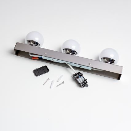 Brilagi - HOLLYWOOD LED Bathroom Mirror Light 3xLED/3W/230V 39 cm IP44 Glossy Chrome