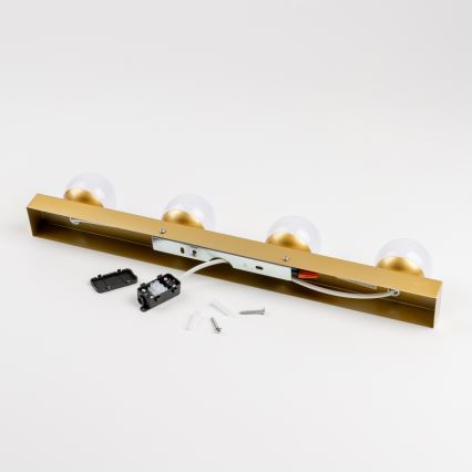 Brilagi - HOLLYWOOD LED Bathroom Mirror Light 4xLED/3W/230V 53 cm IP44 Gold