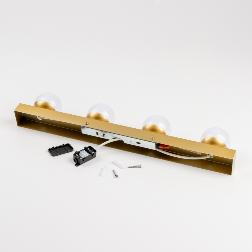 Brilagi - HOLLYWOOD LED Bathroom Mirror Light 4xLED/3W/230V 53 cm IP44 Gold
