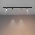 Brilagi - HUSKY track-mounted spotlight 4xGU10/10W/230V black/gold