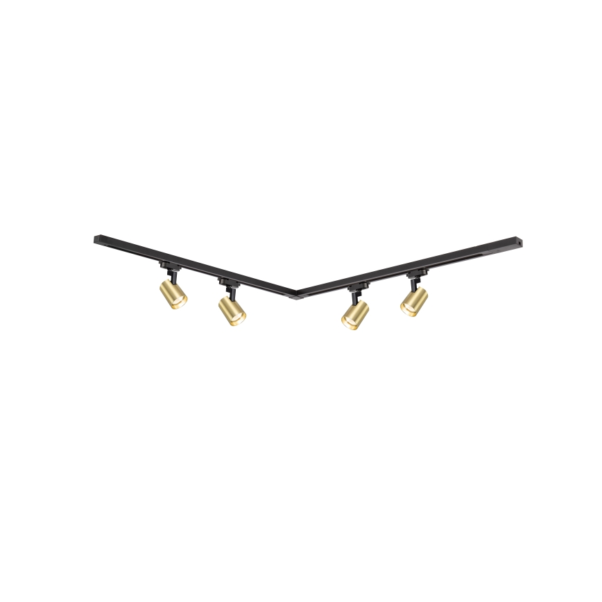 Brilagi - HUSKY track-mounted spotlight 4xGU10/10W/230V black/gold