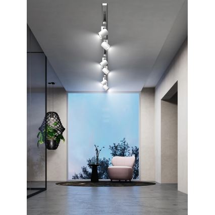 Brilagi - HUSKY track-mounted spotlight, 6x GU10/10W/230V, white