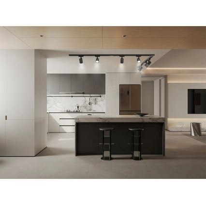 Brilagi - HUSKY track-mounted spotlight 8xGU10/10W/230V black