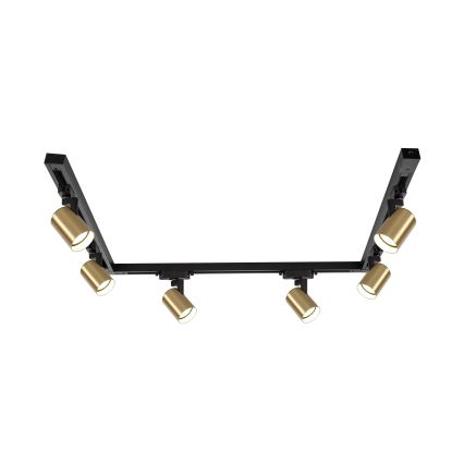 Brilagi - HUSKY Track Spotlight 6xGU10/10W/230V Black/Gold