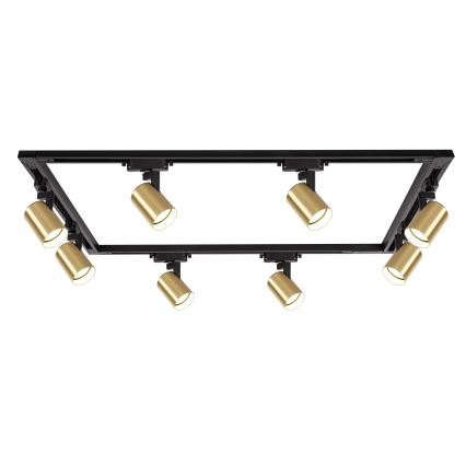 Brilagi - HUSKY Track Spotlight, 8 x GU10 (10W) / 230V, Black/Gold