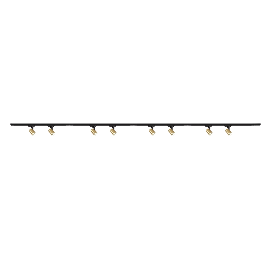 Brilagi - HUSKY Track Spotlight, 8 x GU10 (10W) / 230V, Black/Gold