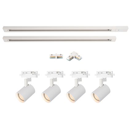 Brilagi - HUSKY track system spotlight, 4x GU10/10W/230V, white