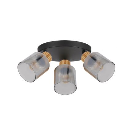 Brilagi - HYGGE Spotlight 3xE14/15W/230V Black/Smoked