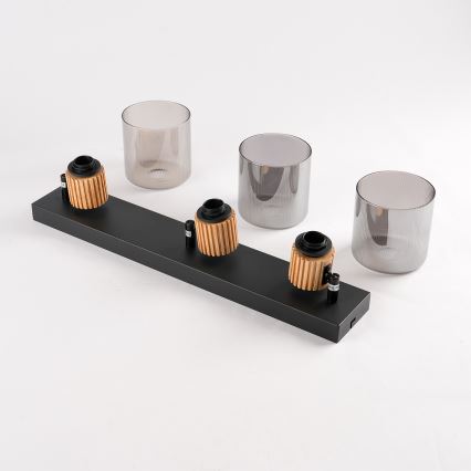 Brilagi - HYGGE spotlight 3xE14/15W/230V black/smoked