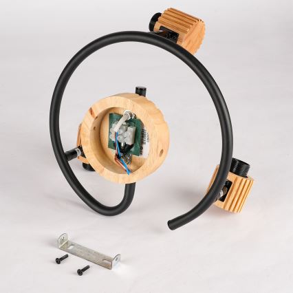 Brilagi - HYGGE Spotlight 3xE14/15W/230V Rubberwood/Smoked