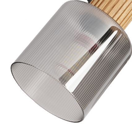 Brilagi - HYGGE Spotlight 3xE14/15W/230V rubberwood/smoky