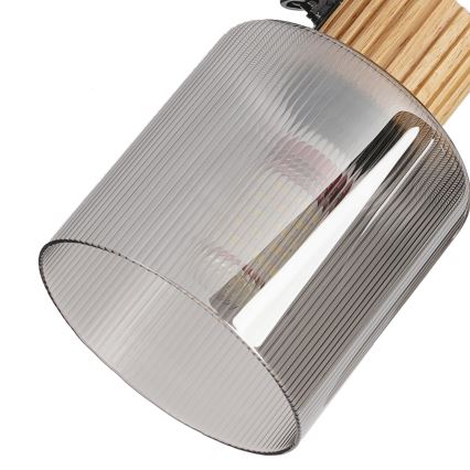 Brilagi - HYGGE Spotlight 4x E14/15W/230V, Wood/Smoked