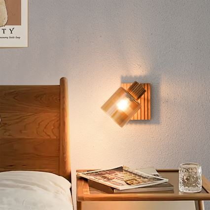 Brilagi - HYGGE Wall-mounted Spotlight 1xE14/15W/230V Wood/Smoked