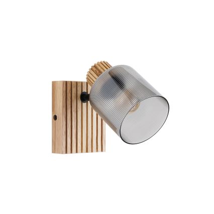 Brilagi - HYGGE Wall-mounted Spotlight 1xE14/15W/230V Wood/Smoked