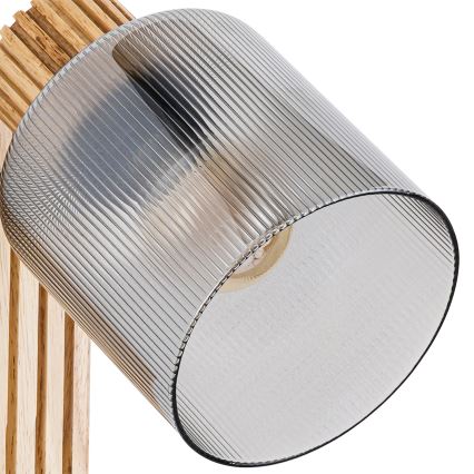 Brilagi - HYGGE Wall-mounted Spotlight 1xE14/15W/230V Wood/Smoked