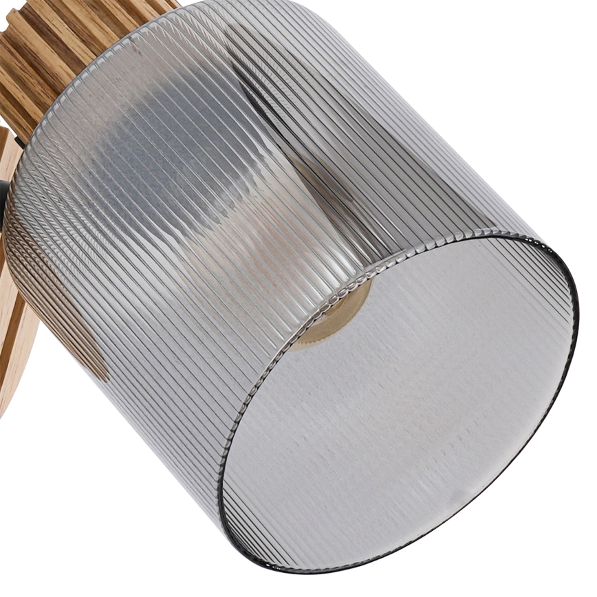 Brilagi - HYGGE Wall Spotlight 1xE14/15W/230V Wood/Smoked