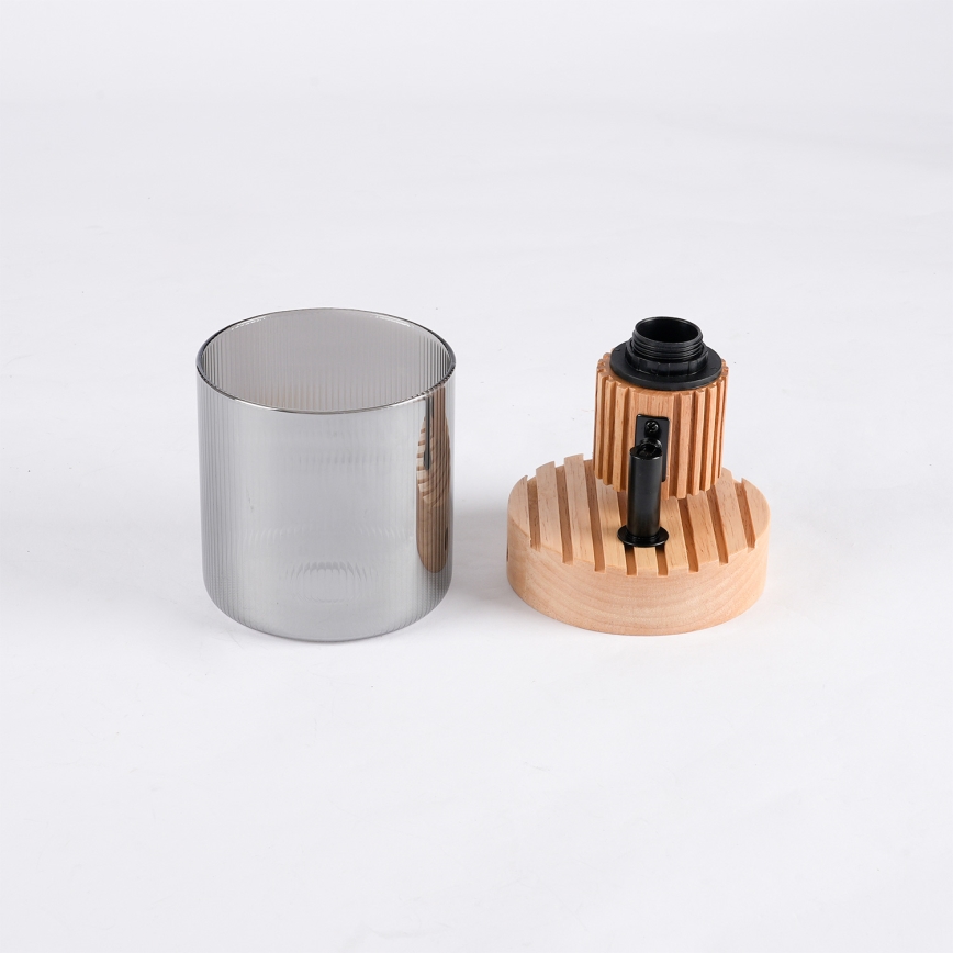 Brilagi - HYGGE Wall Spotlight 1xE14/15W/230V Wood/Smoked