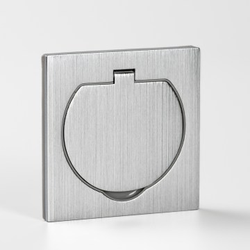 BRILAGI - INBOX Built-in Kitchen Outlet IP55, Matte Chrome, Square
