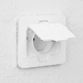 BRILAGI - INBOX IP55 Built-in Kitchen Outlet, White, Rectangular