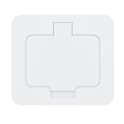 BRILAGI - INBOX IP55 Built-in Kitchen Outlet, White, Rectangular