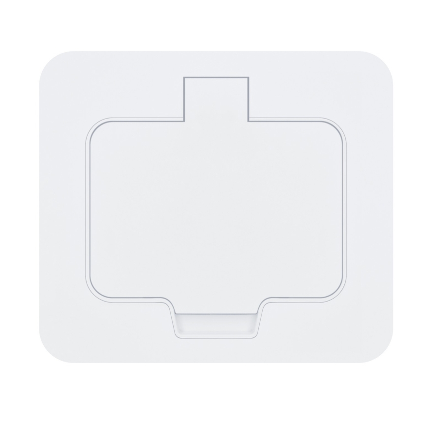 BRILAGI - INBOX IP55 Built-in Kitchen Outlet, White, Rectangular