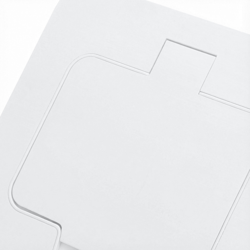 BRILAGI - INBOX IP55 Built-in Kitchen Outlet, White, Rectangular