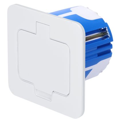 BRILAGI - INBOX IP55 Built-in Kitchen Outlet, White, Rectangular