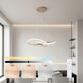 Brilagi - INFINITY Dimmable LED Pendant on Cable, 55W/230V, 3000–6000K, 50×50 cm, beige + remote control
