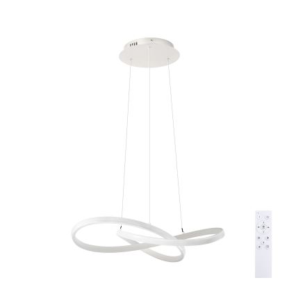 Brilagi - Dimmable LED Pendant on Cable INFINITY LED/55W/230V 3000-6000K 50x50 cm White + Remote Control