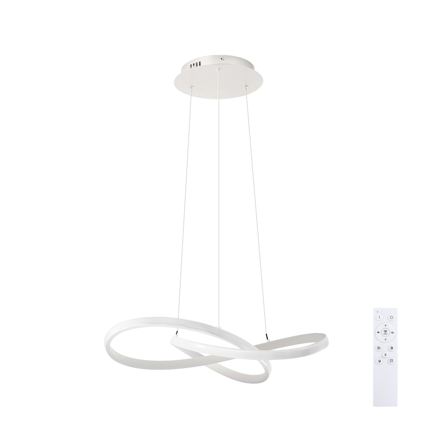 Brilagi - Dimmable LED Pendant on Cable INFINITY LED/55W/230V 3000-6000K 50x50 cm White + Remote Control