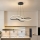 Brilagi - INFINITY LED Dimmable Cable-Suspended Pendant LED/80W/230V 3000-6000K 80x80 cm Black + Remote Control