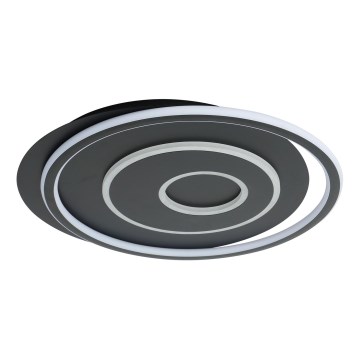 Brilagi - IRIS Dimmable LED Ceiling Light 83W / 230V, Adjustable White 3000–6000K, 46 × 50 cm, Black + Remote Control