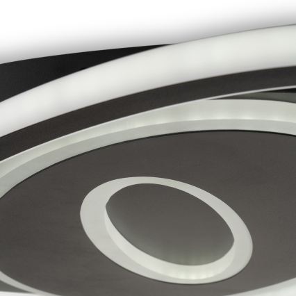 BRILAGI - IRIS Dimmable LED Ceiling Light LED/78W/230V 3000-6000K 37x49 cm Black + Remote Control