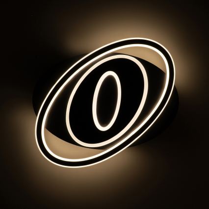 BRILAGI - IRIS Dimmable LED Ceiling Light LED/78W/230V 3000-6000K 37x49 cm Black + Remote Control