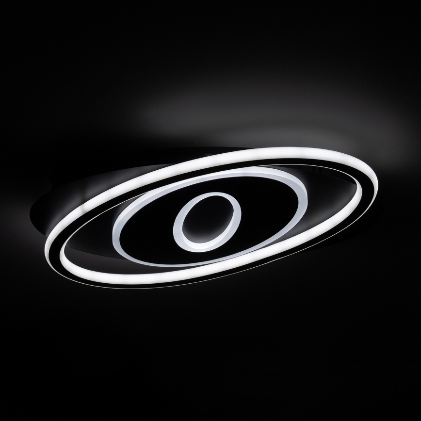 BRILAGI - IRIS Dimmable LED Ceiling Light LED/78W/230V 3000-6000K 37x49 cm Black + Remote Control
