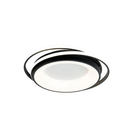 Brilagi - IRIS Dimmable LED Ceiling Light 84W/230V 3000–6000K 47x51 cm Black + Remote Control