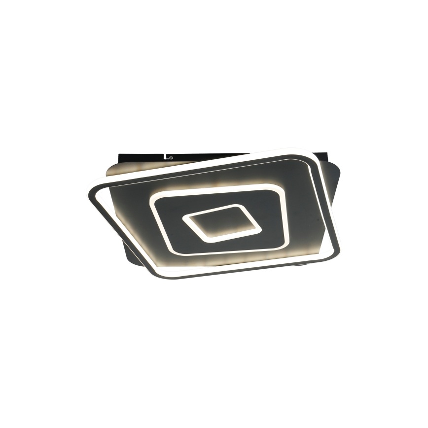 Brilagi - Dimmable LED ceiling light IRIS LED/98W/230V 3000-6000K 50x50 cm black + remote control