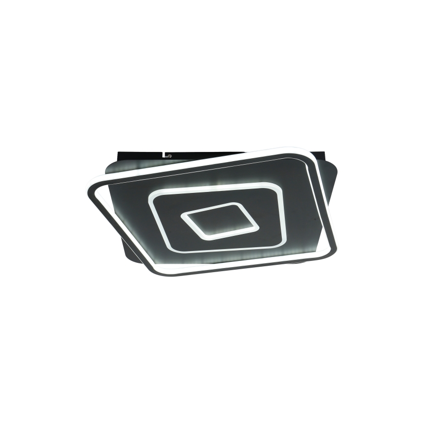 Brilagi - Dimmable LED ceiling light IRIS LED/98W/230V 3000-6000K 50x50 cm black + remote control