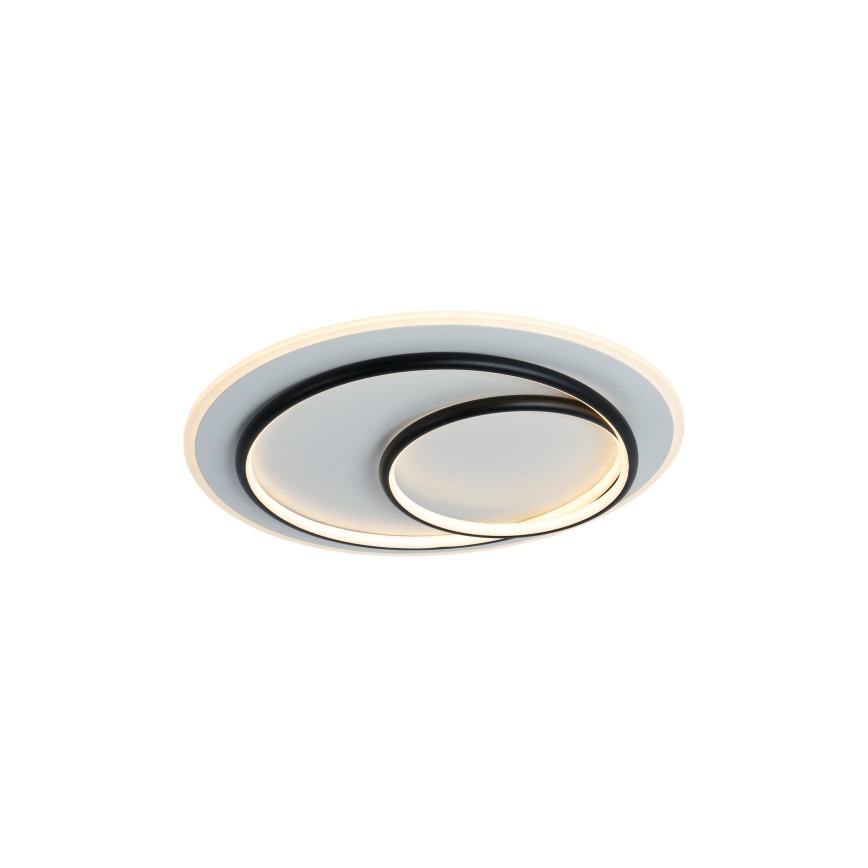 Brilagi - IRIS Dimmable LED Ceiling Light LED/70W/230V 3000–6000K Ø 50 cm White/Black + Remote Control