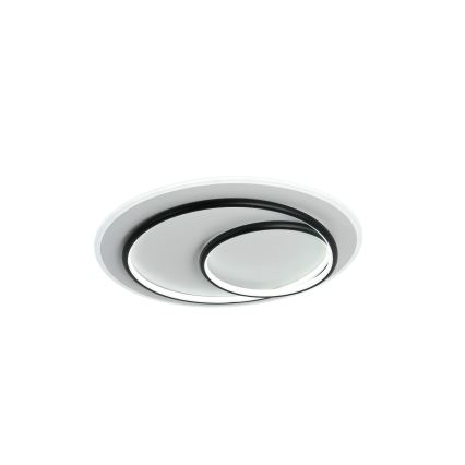 Brilagi - IRIS Dimmable LED Ceiling Light LED/70W/230V 3000–6000K Ø 50 cm White/Black + Remote Control