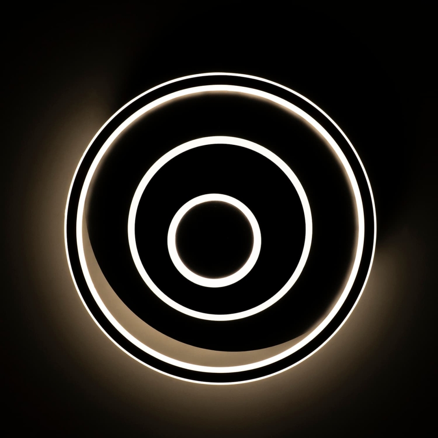BRILAGI - IRIS Dimmable LED Ceiling Light 83W / 230V, Adjustable White 3000–6000K, 46 × 50 cm, Black + Remote Control