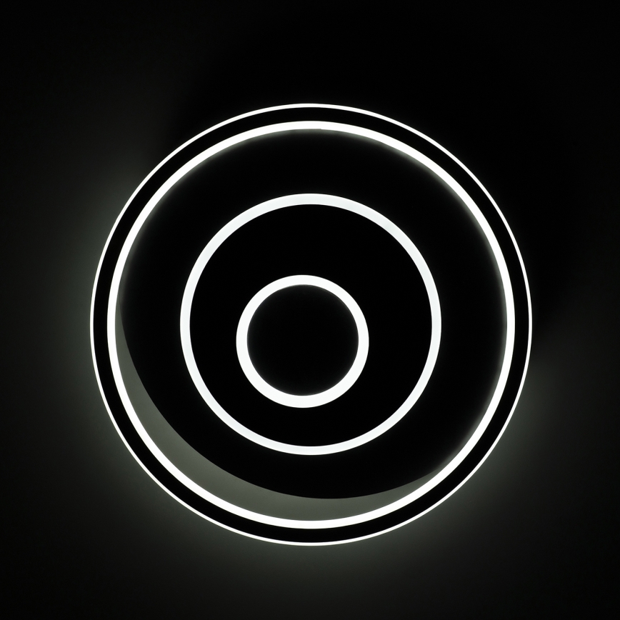 BRILAGI - IRIS Dimmable LED Ceiling Light 83W / 230V, Adjustable White 3000–6000K, 46 × 50 cm, Black + Remote Control