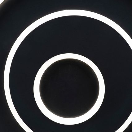 BRILAGI - IRIS Dimmable LED Ceiling Light 83W / 230V, Adjustable White 3000–6000K, 46 × 50 cm, Black + Remote Control