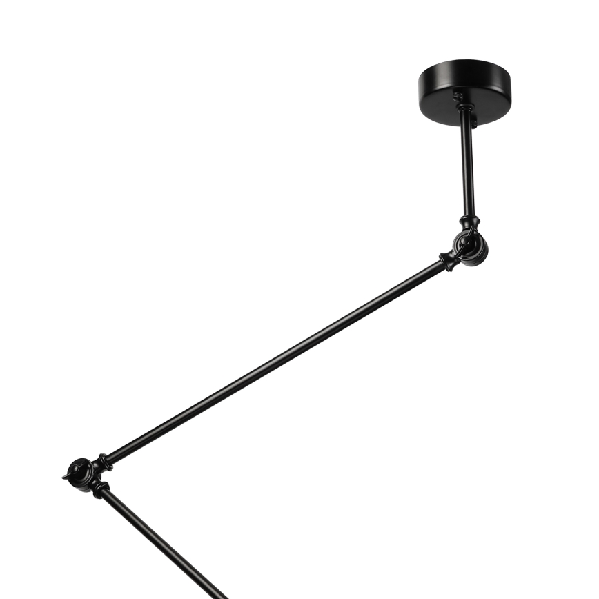 BRILAGI - IRONBEAM LED Adjustable Rod-Mounted Pendant 1xE27/60W/230V Black