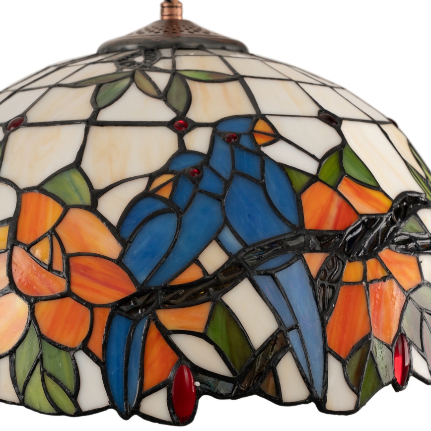 Brilagi - JUNGLE Tiffany stained-glass pendant on chain, 1xE27/60W/230V Ø 40 cm