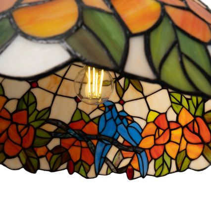 Brilagi - JUNGLE Tiffany stained-glass pendant on chain, 1xE27/60W/230V Ø 40 cm
