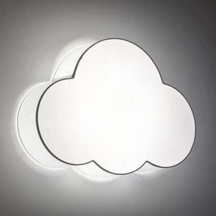Brilagi - Kids' ceiling light NIMBUS 4xE27/15W/230V gray