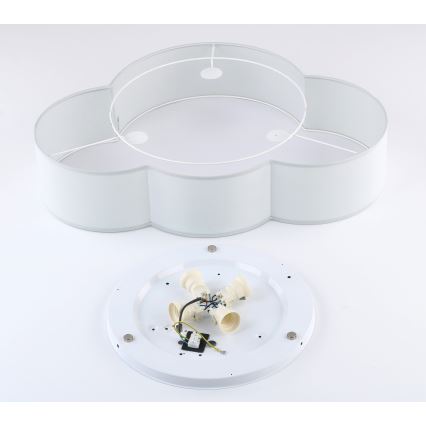 Brilagi - Kids' ceiling light NIMBUS 4xE27/15W/230V gray