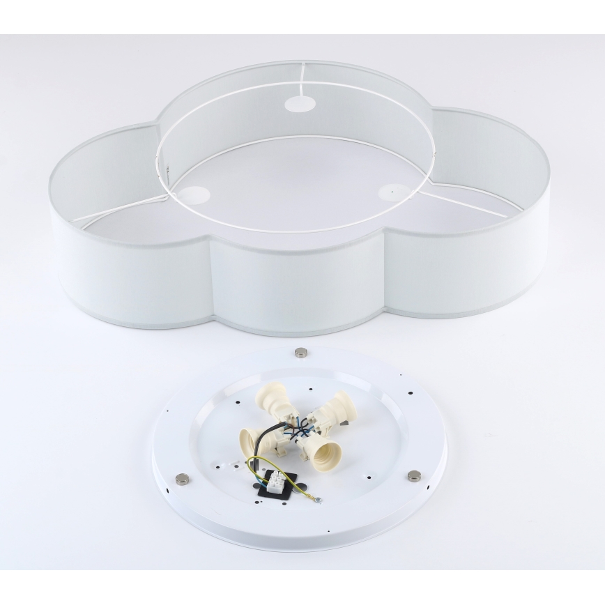 Brilagi - Kids' ceiling light NIMBUS 4xE27/15W/230V gray